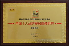 搜狐2010最具優(yōu)質(zhì)服務(wù)移民機構(gòu)澳星